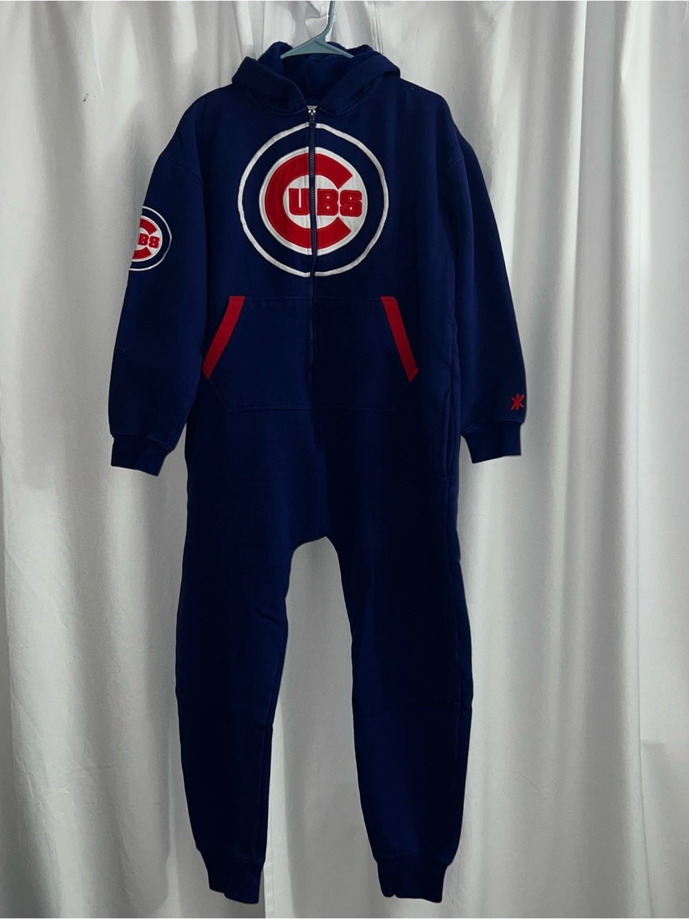 Chicago Cubs Genuine Merchandise Hooded One Piece Jumpsuit Size Small